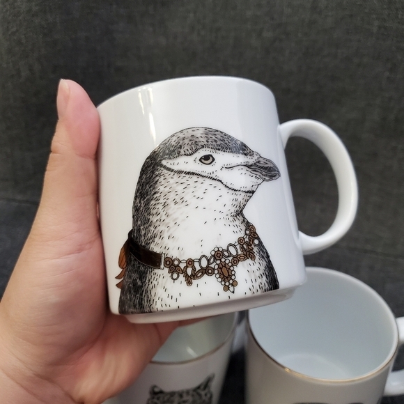 West Elm Gilded Dapper Animal Mug - Picture 2 of 7